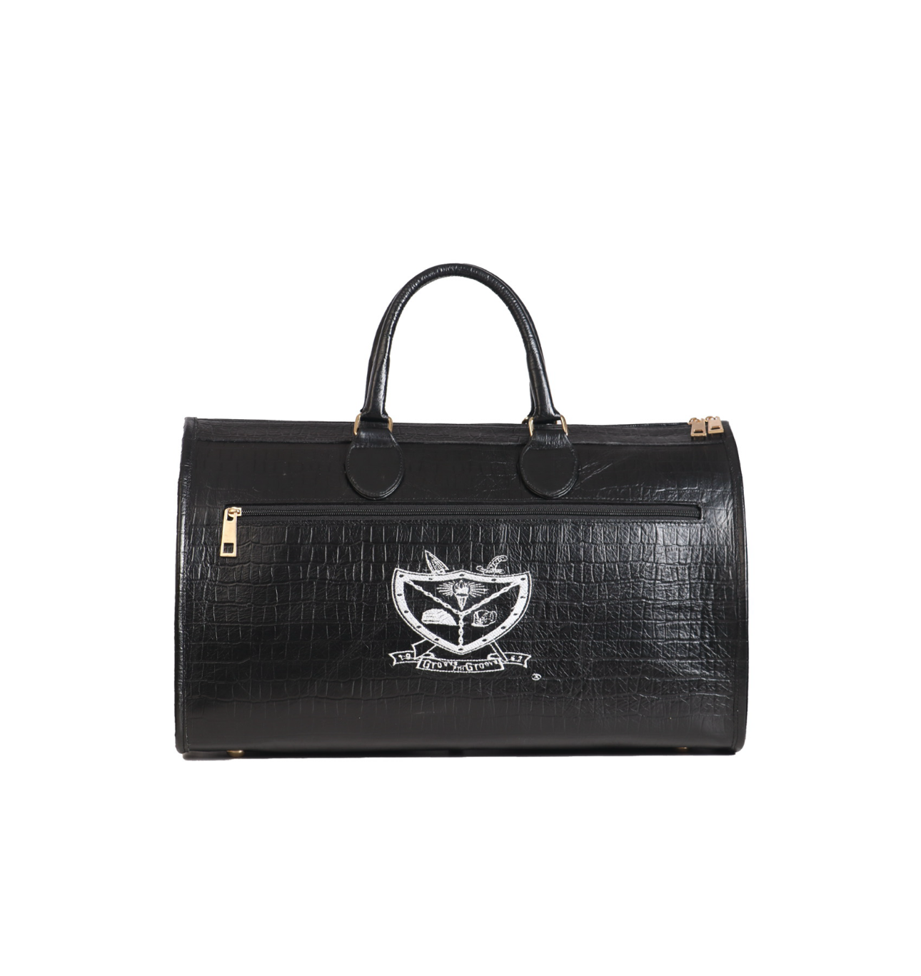 Groove Black Croc Duffel Bag